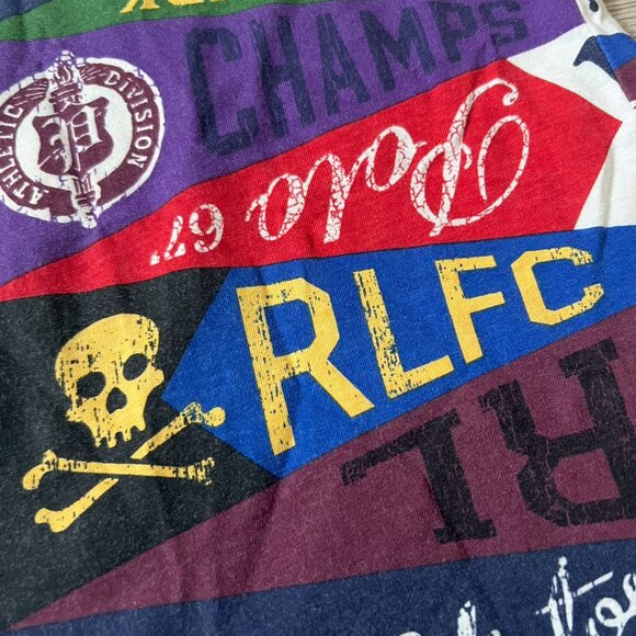 RALPH LAUREN POLO Girls Dress size 6 Varsity Pennant Spirit Flag Football Skull - Picture 5 of 12